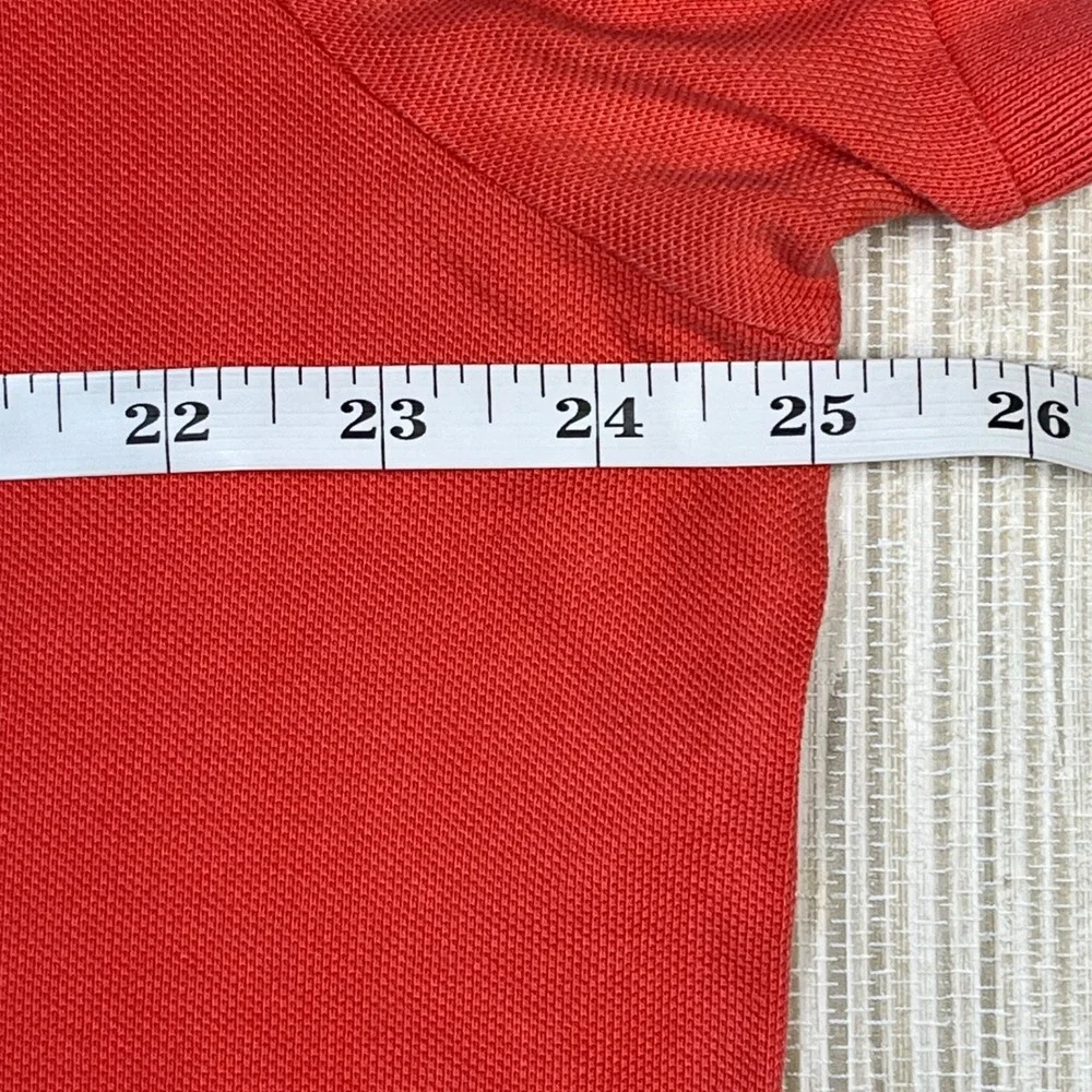 Polo by Ralph Lauren Men's Red Polo Shirt with Blue Logo - Picture 5 of 9